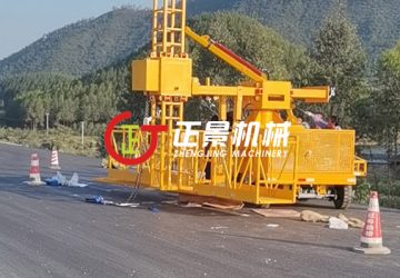 廣東江門273省道高速橋下水管安裝